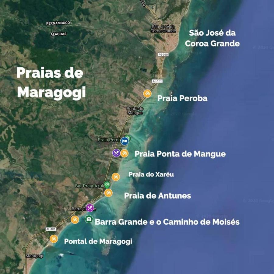 Casa Aconchegante Na Praia De Peroba Maragogi Exterior foto